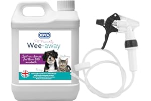 RSPCA 2.5L Pet Stain and Odour Remover Wee Away + Long Hose Trigger | Pet Friendly | Probiotic Cleaning - Discourage From Repeat Marking