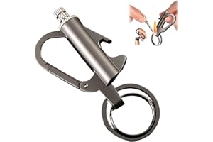 ASPUIC Keychain Permanent Light Match Keyring for Camping and Outdoor Adventures, Waterproof Infinity Metal Mini Light for Emergency Use