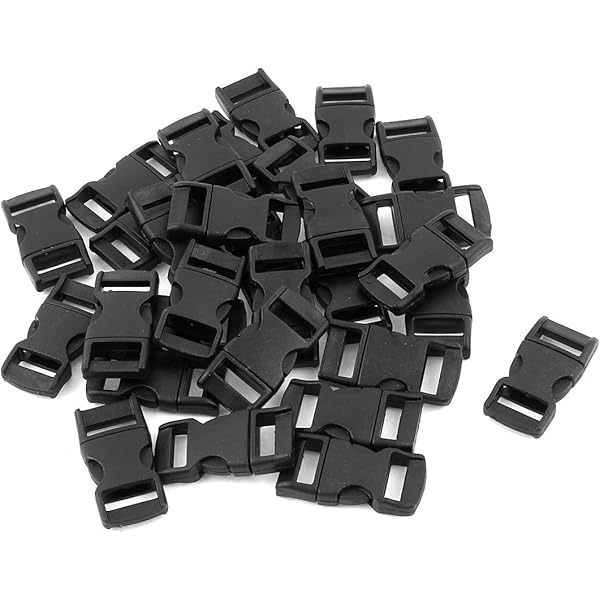 6 Anelli Rettangolari In Plastica Per Cinturini Da 32mm | Per Zaini, Borse E Progetti Fai Da Te - Nero - Foto 2