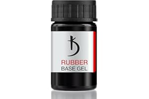 K Professional Rubber Base Gel - Base Coat Gel Polish UV LED Soak Off - Unterlack Nagellack Hochbeständige, Einfaches Anbringen und Entfernen 14 ml