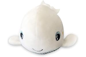 Pabobo by Angelcare Shakies Whale Portable Night Light. Shake to Light up. Timer auto Shutdown. Batteries Included. White Plush with Great Embroideries Details.