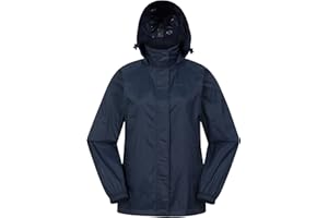 Mountain Warehouse Pakka Womens Waterproof Packable Jacket - Foldaway Hood Jacket, Ladies Coat, Lightweight Rain Jacket - For Spring Summer, Walking, Travelling