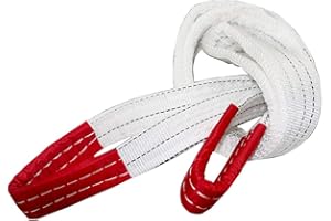 FIKSU 3 Ton Lift Sling Straps Duplex Webbing Lifting Flat Sling Hoist Crane Cargo Strap 3m