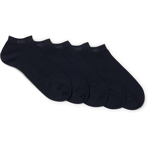 Boss 2P SH Stripe CC Calzini in cotone da uomo in nero