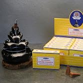 Miebox make it easier Satya Nag Champa Konik T&uuml;ts&uuml;- backflow cones (Geri Akışkanlı)(Premium Natural Incense Cones) (7 Chakra)