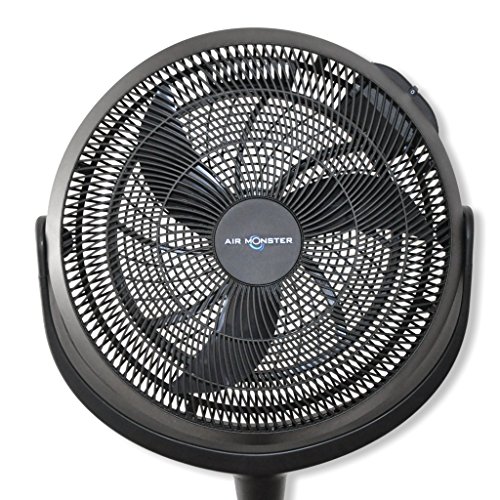 Air Monster Boden/Standventilator – Ø 40cm – 3 Geschwindigkeitsstufen – 55W – Höhe verstellbar - 3