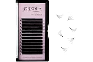 Oreola Self Fanning Lashes C Curl 0.07 8-15mm Easy Fan Lashes Practice with Volume Technology 3D 5D Mega Volume Long Lasting Russian Eyelash Extensions for professional salon use