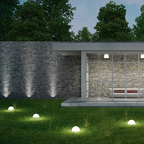 Plaights Solar Bodenleuchten außen led in weiß | 5 Bodenstrahler und 1 Solarmodul enthalten | Boden-Lichterkette perfekt geeignet für Garten, Terrasse, Wegbeleuchtung oder Garageneinfahrt - 7