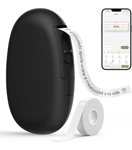 Impresora De Etiquetas Bluetooth Portátil - Mini Rotuladora Térmica, Compatible Con IOS/Android, Ideal Para Organización