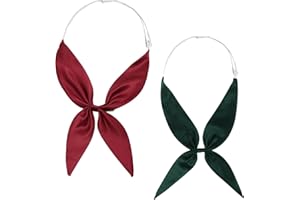 NiceYnn Nœud Papillon Bande Réglable Pré-Noué Cravate Couleur Uni Uniforme Scolaire Chemise