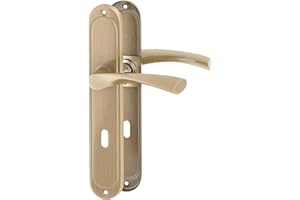 ERGO line ROMA Bronze, klassische Türbeschlag Türgrifffür Zimmertüren Langschild Drückergarnitur, Türbeschlag, Türklinke, Türdrücker