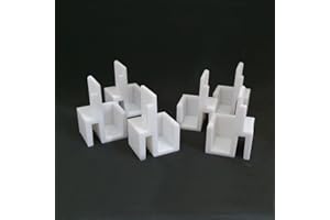 3D SAVOIE 3x Paires de Guides Hauts pour Porte Coulissante de Placard FORM OPTIMUM (3)