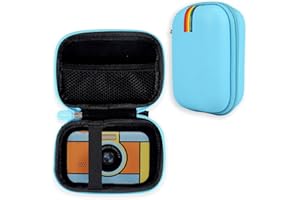 Leayjeen Custodia per fotocamera compatta per bambini Compatibile con YunLone/Vannico/GlobalCrown/Gofunly/voltenick, bambini pasqua regalo & Compleanno(solo custodia) Blu