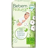 Bebem Natural 1 Beden Yenidoğan Bebek Bezi (1 x 40 Adet)