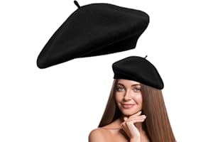 NECXON Bérets pour Femmes, Chapeau de béret en Laine Chapeau de béret français pour Couvre-Chef Chaud et à la Mode et Automne et Hiver
