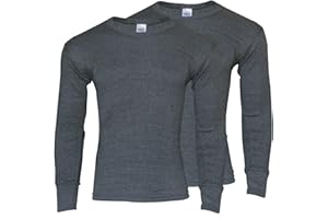 Heat Stoke®️ Men's Thermal Long Sleeves T-Shirt Warm Base Layer Black Charcoal S,M,L,XL,XXL