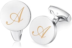 Honey Bear gemelli uomo con iniziali alfabeto lettera per uomo - camicia acciaio per matrimonio Commercio Regalo,Argent