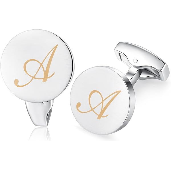 Gemelli E Fermacravatta Con Iniziale - Set Uomo In Acciaio Inox, Personalizzato, Con Portasoldi - Foto 6