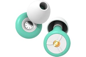 AIOUTGOGO Bouchons d'oreille-filtre boules Quies silicone - Doux pour dormir sur le côté reutilisable Bouchons d'oreilles anti-bruit concert|moto|avion|pour dormir|tir sportif S/M/L Taille-Vert (1 paire)