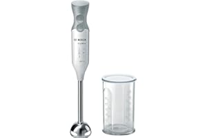 Bosch MSM66110 ErgoMixx Mixeur-Plongeant - Mixeur à main 600 W- Système anti-éclaboussures - Poignée ergonomique, Blanc