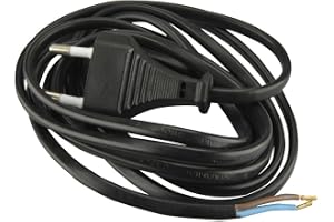 UNITEC Euro-matningskabel H03VVH2-F2x0,75 mm², 2 meter