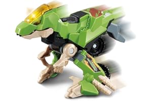 VTech Switch & Go Dinos Burnout the Velociraptor Kids Toy, Interactive Dinosaur Toy Switches Into a Car, 2-In-1 Educational Toy, Dinosaur Toys for Boys & Girls 3, 4, 5, 6+ Year Olds, English Version