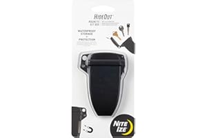 Nite Ize KBS-01-R7 Hideout, Waterproof Magnetic Key Hider Attaches Non Metal Surfaces, Black, Original