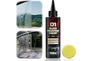 GENERIC Car Glass Polishing Liquid, Car Glass Polishing Compound, Car Glasses Scratch Remover, Waterspot Oil Film Remover, Cars Window Cleaner Polish for Windscreen,Windshield,Mirrors (1 Pcs)