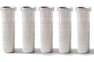 AMEYXGS 50pcs Tiro con L'Arco Punta in Alluminio Inserto Accessori Freccia per ID 6.0/6.2/7.6mm Albero Freccia