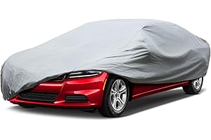 Leader Accessories Copriauto Telo, Copriauto Auto Impermeabile Pieghevole Anti UV Anti Pioggia Sole,470 * 152 * 120CM