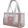 Allmart Pet Travel Carriers for Cats and Dogs Rabbits Hamster, Soft Sided Portable Cats Bags, Small Dog Carrier (pink)