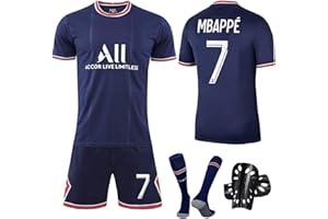Ronronner Fußballtrikot für Kinder, Fussball Jersey Football Trikots, Fußball T-Shirt und Shorts, Fußballkleidung Nr.7, Boy Football Kleidung mit Socken für Erwachsene-M