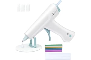 Hot Glue Gun, Lytool Cordless Glue Gun with 2600mAh Lithium Battery 30pcs Glue Sticks & Silicone Pad & Finger Protectors, Mini Glue Gun for DIY, Art, Craft, Gift, Festival Decoration, Home Repairs