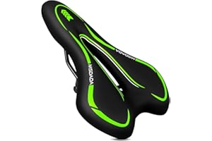 New Gel Bike Seat, MSDADA Comfortable Bike Saddle for Men & Women, Waterproof Gel Bicycle Saddles, Soft Bicycle Seat for BMX, Road Bike, Mountain Bikes, Push Bike, MTB, Exercise Bike, City Bikes