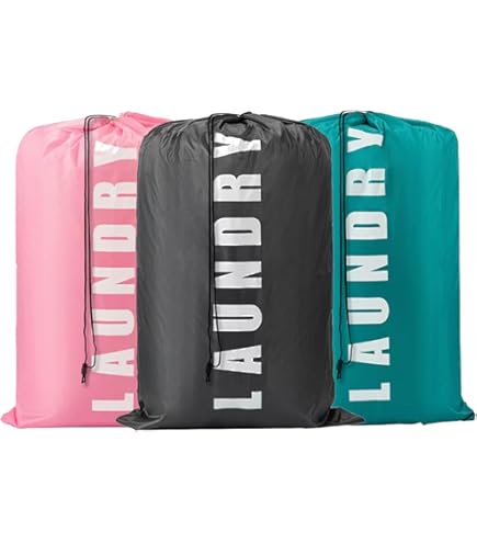 Borse Per Biancheria Sporca Da Viaggio - 2 Pezzi 69x50 Cm Pieghevoli - Foto 6