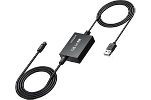 PROZOR USB-A till optisk ljudadapter 96 kHz SPDIF Toslink-omvandlare | USB typ A till SPDIF med inbyggd 3,3 fot/1 m sladd och 2 m optisk kabel, för dator/PC/Mac/bärbar dator (inte för TV/konsoler)