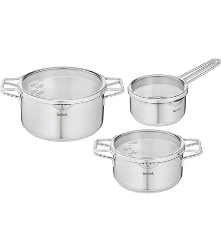 Safety Glass Lid Pot Küchenprofi Bologna Cooking Pot - 16cm Stainless Steel Saucepan With Safety Glass Lid & Sieve Induction Safe Cookware