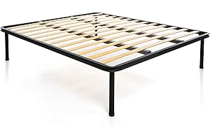 DOLCI SOGNI Rete Matrimoniale 160x200 Rinforzata con Doppia Barra Centrale, Rete Ortopedica 100% Made in Italy Rete Letto Matrimoniale 4 Piedi Letto Smontabili, Struttura Letto Matrimoniale 160x200