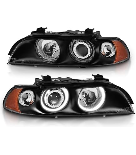 Kit Phares Avant Pour BMW Série 5 E39 (11/95-08/00) - Paire Gauche/droite, Jaune, Sans Support - Berline Et Touring, Non Xenon - 10