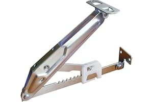 Rok Hardware Ratchet Headrest Fitting for Beds, Desk Lids, Drafting Tables, and Drawing Boards, Steel