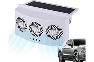 Anloximt fenêtre Voiture | 3 Voiture à Ventilateur Solaire - Ventilateur d'échappement d'automobile Portable Ventilateurs débit d'air fenêtre Gadgets Camping