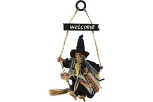 TINAYAUE Halloween Decoration Hanging Witch Toys House Bar Horror Ghost Devil Wizard Figurine Ornaments Holiday Season Festive Decor Props