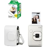 Fujifilm Instax Mini Liplay Hybrid Misty White Fotoğraf Makinesi 20'Li Film Liplay Uyumlu &Ccedil;antalı Set