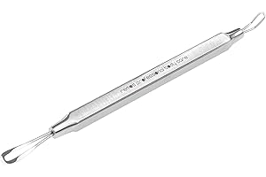 REMOS PROFESSIONAL BODY CARE REMOS Tire comédons/enlève-boutons avec 2 boucles, acier inoxydable, 10 cm