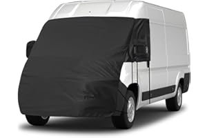 Motorhome Windscreen Cover Compatible with FIAT Ducato/Peugeot Boxer/Citroen Relay X250/290 2006-2024, Opaltool 420D External Front Windshield Cover for Protection Ice Snow Frost Sun