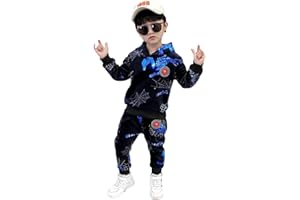 TAENZOESS Survêtement de 2 Pièces Ensemble de Vêtements Spideman Enfant Manteau Sport Manche Longue Chemise Blouse Haut Sweat T-Shirt Pantalons Garçons Capuche Tops Tenues