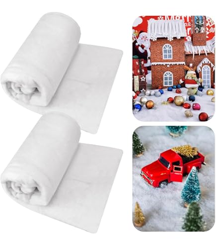 Künstliche Schneedecke 160x500 Cm – 18 Mm Dick, 180 G/m², Polyester, Für Weihnachtsdeko & Basteln