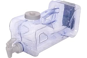 TWO TIGERS Botella Dispensador de Bebidas con Grifo. Garrafa de Plástico BPA Free Portátil para Frigorífico o Nevera (3,8L)