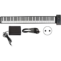 Pianoforte Portatile POHOVE - 49 Tasti Arrotolabile, USB, Per Principianti, Nero - Foto 8