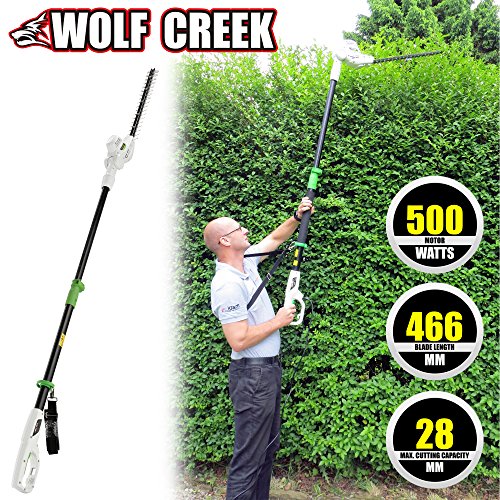 Wolf Creek Electric Hedge Trimmer - HT50 Telescopic Pole Long Reach